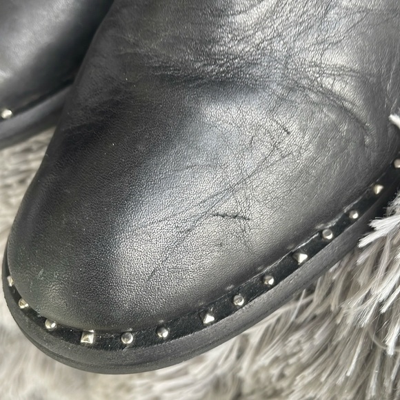 Sam Edelman ‘Dover’ Chelsea Leather Studded Ankle Boots - Picture 12 of 14